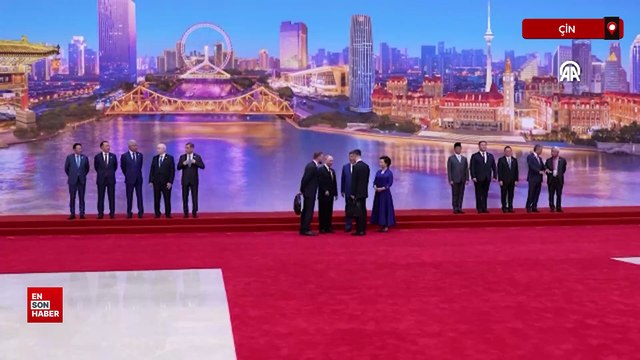 Cumhurbaşkanı Erdoğan, Şanghay İşbirliği Örgütü Zirvesi'ndeki aile fotoğrafı çekimine katıldı