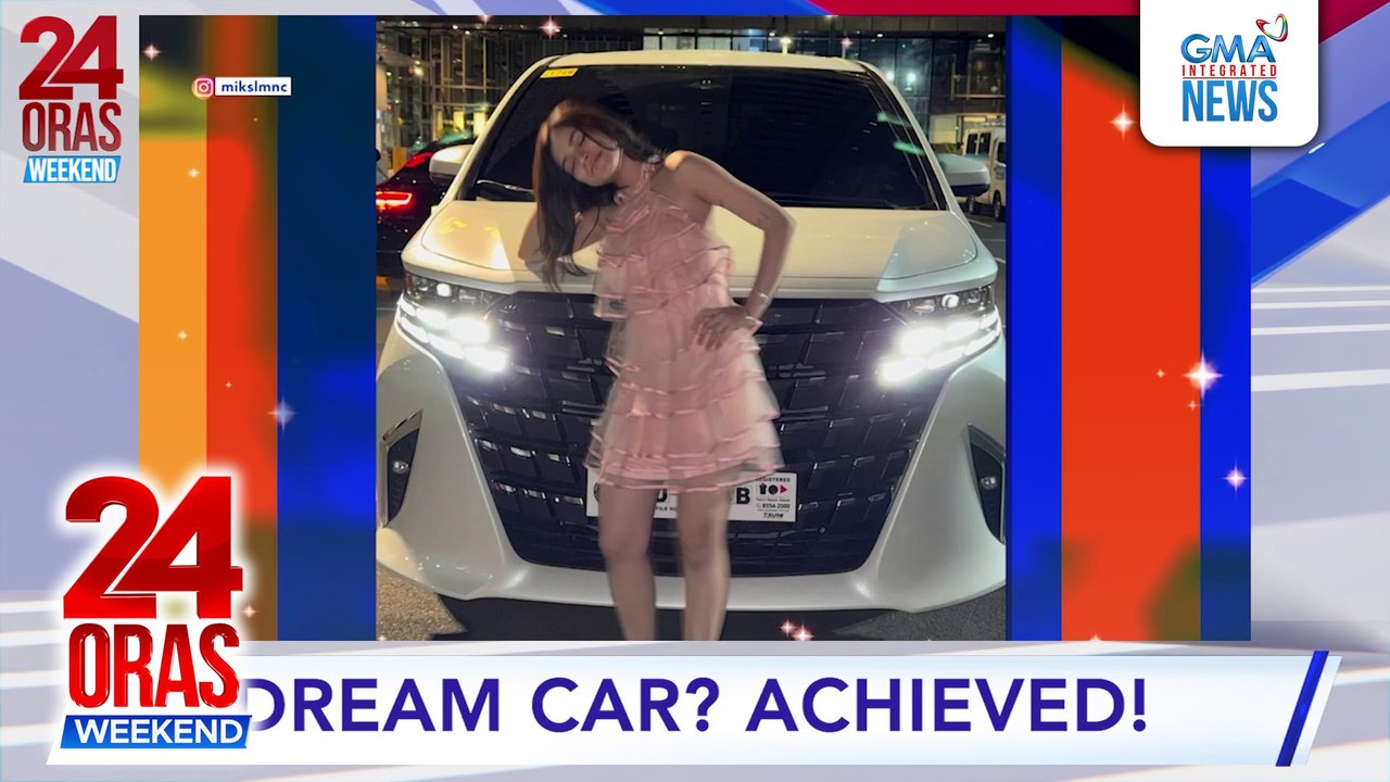 Mika Salamanca, ibinahagi ang kanyang bagong kotse na "dream car" niya sa kanyang vision board | 24 Oras Weekend