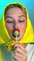 Sweet Dilemma! Lollipop or Bubble Gum? 😂🍭 #funnyvideos