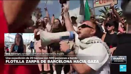 Informe desde Barcelona: 44 países integran la flotilla más grande con destino a Gaza
