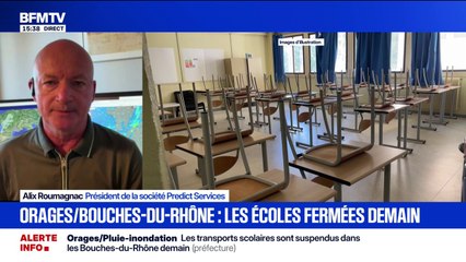 Rentrée scolaire repoussée dans les Bouches-du-Rhône: "A priori, la journée de mardi devrait être plus tranquille", assure Alix Roumagnac, président de Predict Services