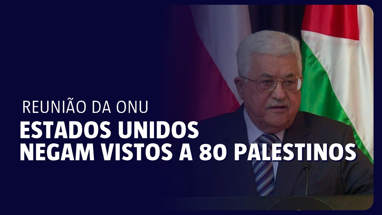 Estados Unidos negam vistos a 80 palestinos, incluindo Abbas, para reunião da ONU