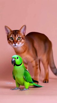 Cute Cats and Parrots Friendship - FunkyPets4u #funnypets #parrot #cats #catsvideo