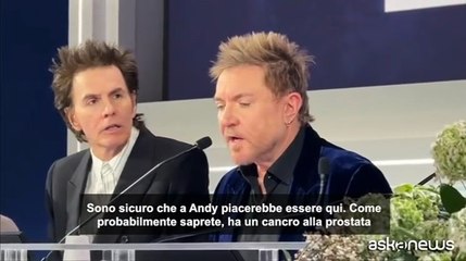 Simon Le Bon pronto per stasera a Sanremo: «A Andy piacerebbe essere qui, siamo con lui»