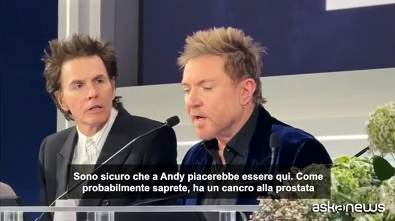 Simon Le Bon pronto per stasera a Sanremo: «A Andy piacerebbe essere qui, siamo con lui»