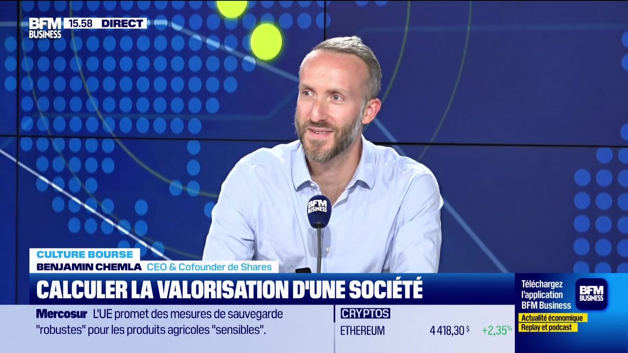 Culture Bourse : Comment calcule-t-on la valorisation d'une société ?, par Julie Cohen-Heurton - 03/09