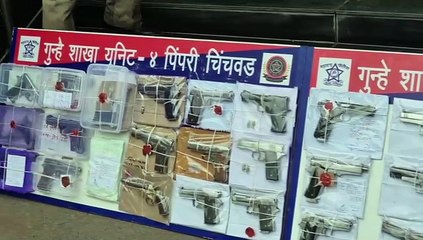पुण्यात अवैध शस्त्राविरोधात विशेष मोहीम; 50 पिस्तुल आणि 79 जिवंत काडतुसं जप्त