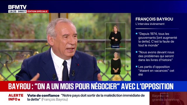 Suppression de deux jours fériés: la mesure est tout à fait discutable , annonce François Bayrou