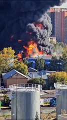 Massive Fire and Explosions at Warehouse in Balashikha, Moscow Oblast Russia (31 August 2025)