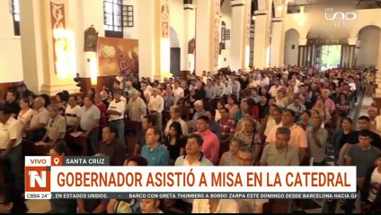 GOBERNADOR ASISTIÓ A MISA EN LA CATEDRAL