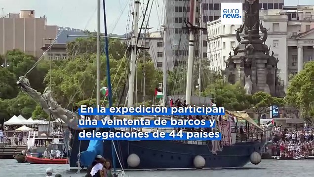 La Flotilla Global Sumud parte desde Barcelona hacia Gaza para establecer un corredor humanitario