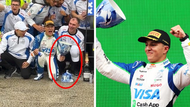 GP de Países Bajos: Isack Hadjar consigue su primer podio en F1 y rompe su trofeo en pleno festejo