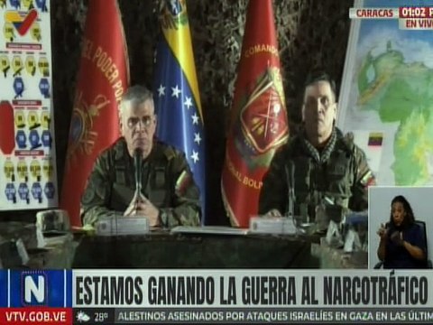 G/J Padrino López informó incautación de droga en el mcipio. Maroa del edo. Amazonas