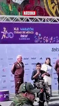 Marco Antonio Caballero, segundo lugar en el Maratón de la Ciudad de México