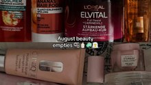 August beauty products I recently finished