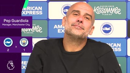 Guardiola remains confident of new-look City 'clicking' after late Brighton defeat