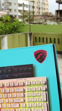 PC POWER Silent-98 Sunset Wired Silent LED Gaming Keyboard-ASMR 01