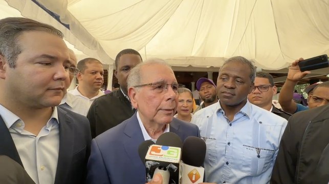Declaraciones del expresidente Danilo Medina, al término de la Asamblea General del PLD en Monte Plata