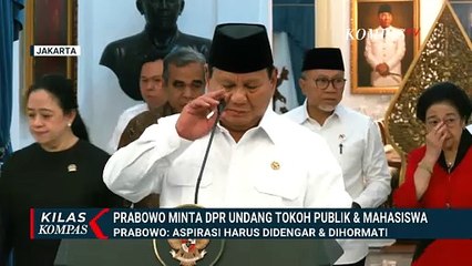 Minta DPR Undang Tokoh Publik & Mahasiswa, Prabowo: Aspirasi Harus Didengar dan Dihormati