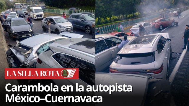 Accidente múltiple en México–Cuernavaca provoca caos vial