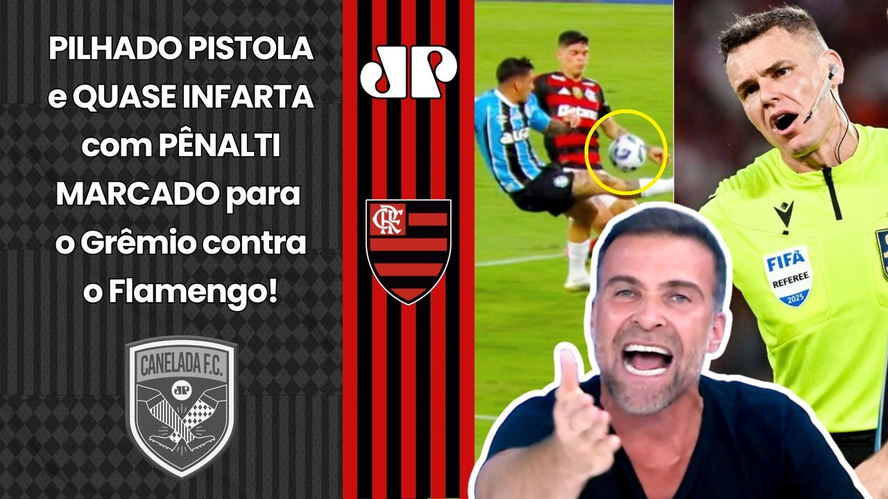 PILHADO SURTOU!!! "É UM ESCÂNDALO!!! INVENTARAM um PÊNALTI pro Grêmio! O Flamengo foi PREJUDICADO!"