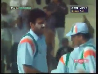 1997 | Akai-Singer Champions Trophy | England vs India, 1st Match at Sharjah.