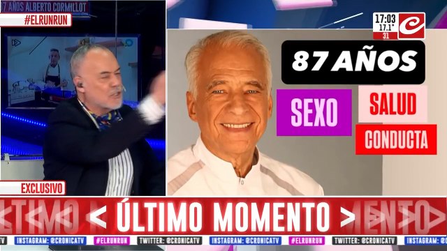 Hoy cumple 87 años Alberto Cormillot: sorprendió a todos al contar que sigue teniendo sexo