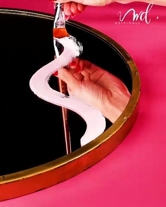DIY unique mirror transformation! ✨🌈