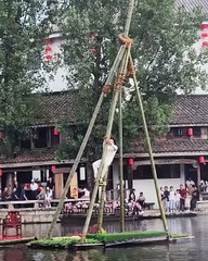 Testing out your acrobatic moves!