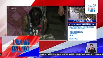 Lalaki, arestado matapos mahulihan ng hinihinalang shabu sa Brgy. Kaligayahan; suspek, hindi nagbigay ng pahayag | Unang Balita