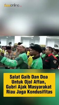 Salat Gaib dan Doa untuk Ojol Affan, Gubri Ajak Masyarakat Riau Jaga Kondusifitas