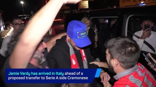 Vardy arrives in Italy ahead of medical at Serie A side Cremonese