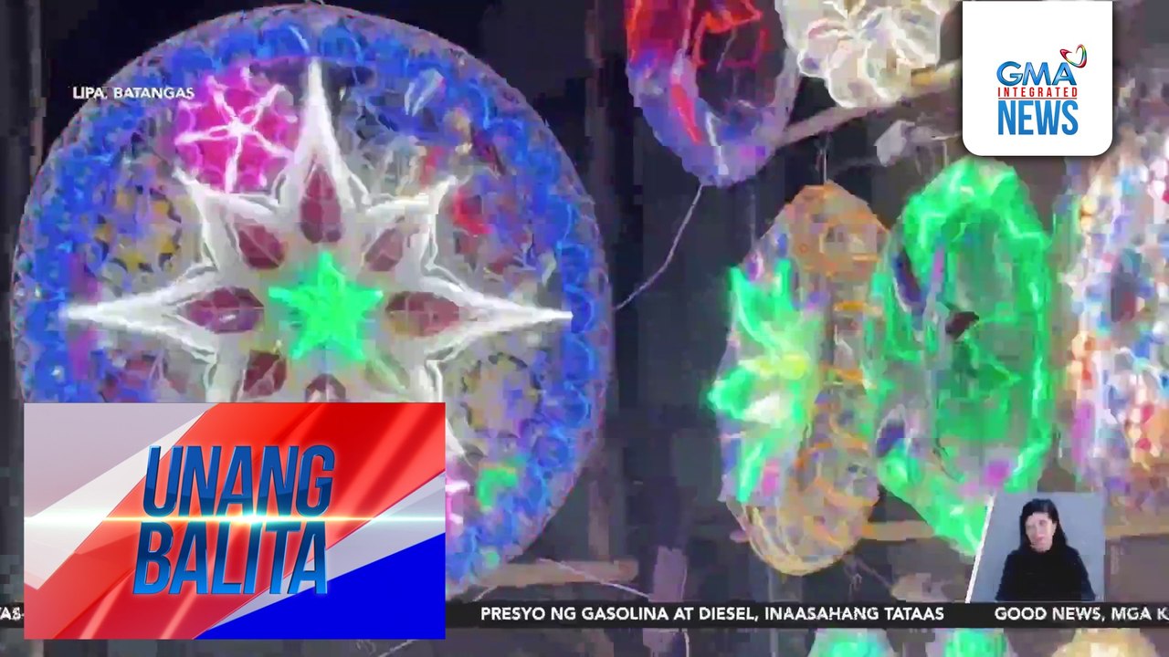 Iba't ibang uri ng parol, mabibili na sa San Fernando, Pampanga at Lipa, Batangas | Unang Balita