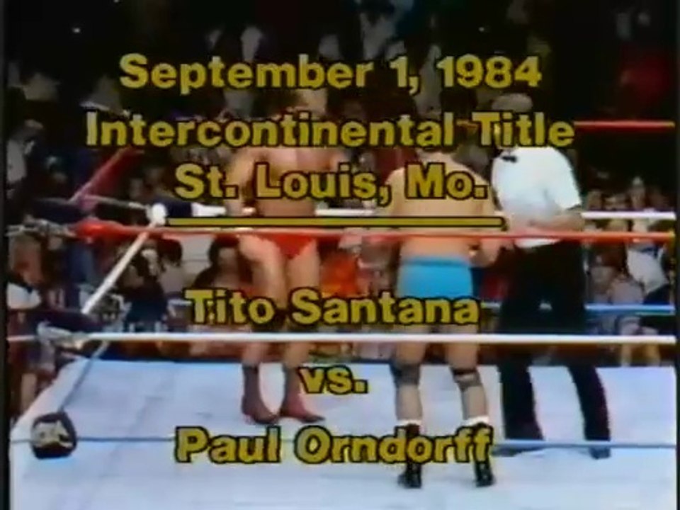 Paul Orndorff vs. Tito Santana - Title Match - 9/1/1984 - WWF