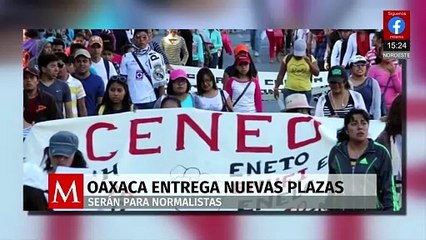 Gobierno de Oaxaca dará mil 200 nuevas plazas a la CNTE y a normalistas