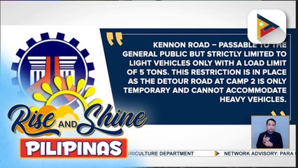 Kennon Road, muling binuksan sa mga motorista