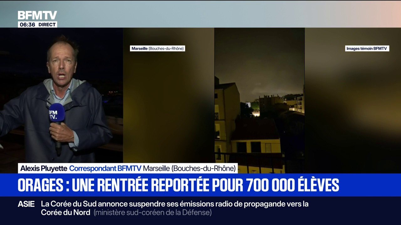 Orages: une rentrée scolaire reportée à mardi pour 700.000 élèves des Bouches-du-Rhône et du Var