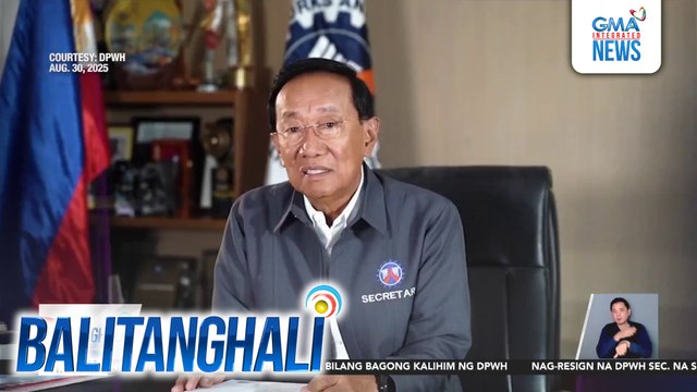 Manuel Bonoan, nag-resign bilang DPWH secretary sa gitna ng mga isyu sa flood control projects | Balitanghali