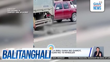 Motorcycle rider at kaniyang angkas, patay matapos masagasaan ng trailer truck | Balitanghali