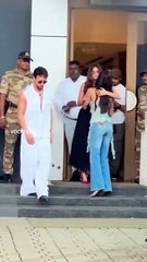 tiger shroff, harnaaz sandhu and sonam bajwa touch down in mumbai at the private airport