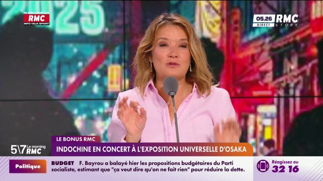 Le bonus RMC : Indochine en concert à l'exposition universelle d'Osaka - 01/09