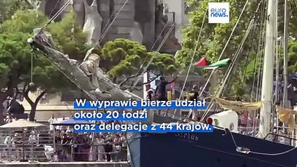 Flotylla Sumud z pomocą humanitarną wyrusza z Barcelony do Strefy Gazy