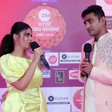 Zee Marathi Utsav Natyacha Zee Marathi Award 2022 Mulakhat Ghet Aahe Pranav Ravrane-..Appi Mazi Collector