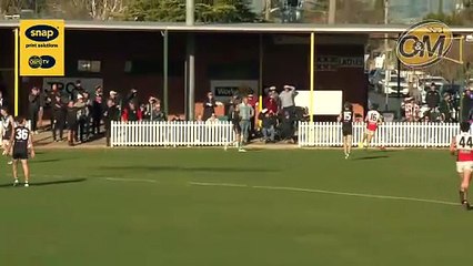 Jake Sharp kicks his second goal