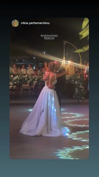 Στέφανος Μιχαήλ – Νάταλι Κάτερ: Η εντυπωσιακή είσοδος, ο πρώτος χορός και το καυτό φιλί!