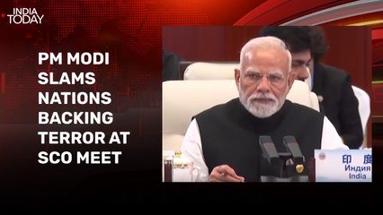 PM Modi questions support for terror by 'certain nations' at SCO summit