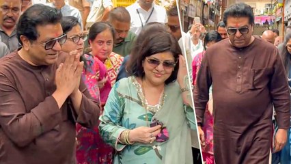 Raj Thackeray Joins The Grand Darshan At Iconic Lalbaugcha Raja Ganpati With Family
