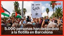 La Global Sumud Flotilla parte a Gaza con al menos 20 barcos y más de 300 personas