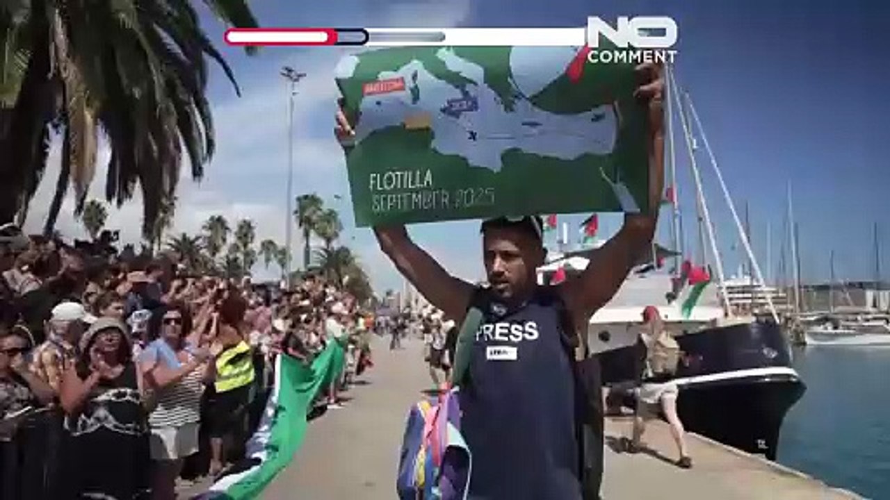 Flotilla departs Barcelona in bid to break Gaza blockade