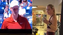 Lindsey Von  superfan di Sinner: si allena in palestra gardando la partota di Jannik con Shapovalov